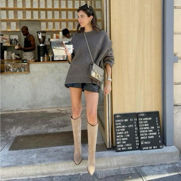 Fall Brown Suede Knee-High Boots 7.5 🍁 - Picture 1 of 14